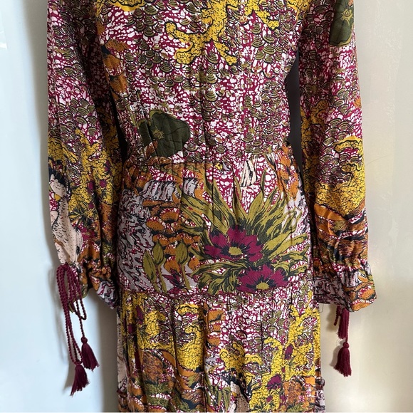 NWT Anthropologie RAGA Fleri Tiered Maxi Dress sz M - Picture 11 of 14